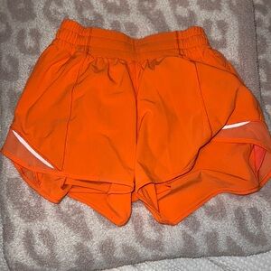 Lululemon 4 Inch Hotty Hot Short In Orange